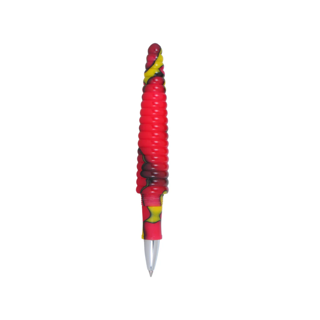 Acme Studio Rollerball Pen - Rings Yellow/Red - Image 2