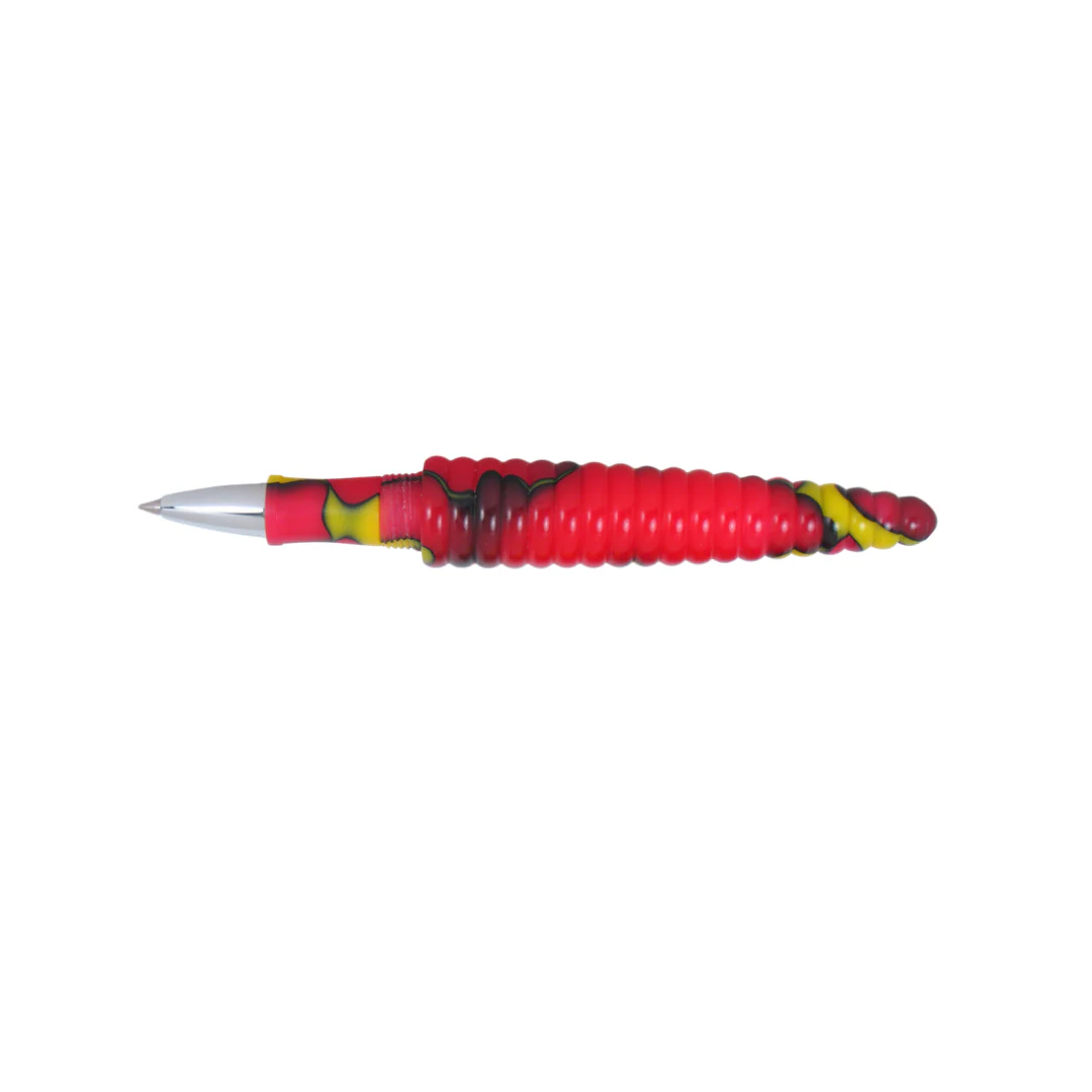Acme Studio Rollerball Pen - Rings Yellow/Red - Image 4