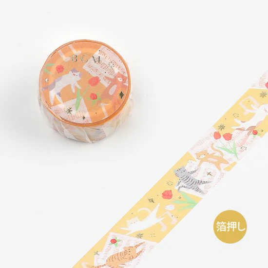 BGM Cat Song Masking Tape