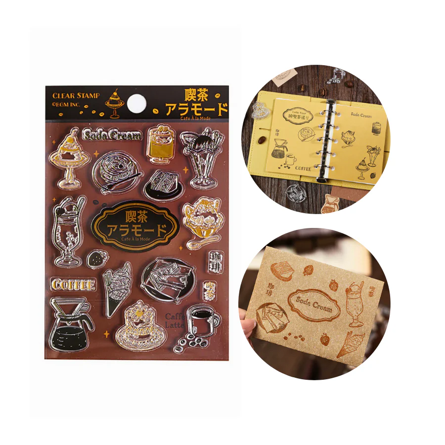 BGM Clear Stamp: Diary - Cafe Alamode