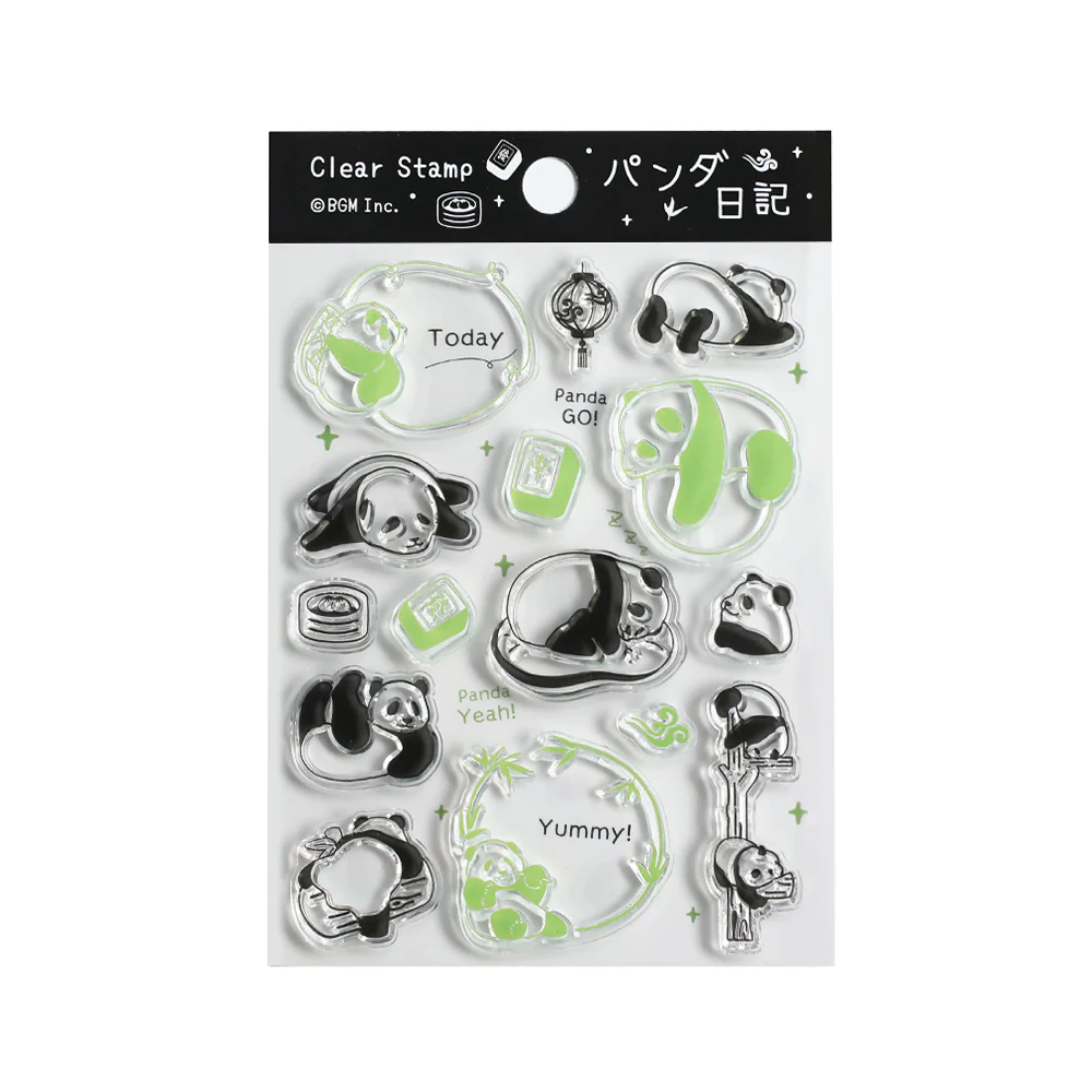 BGM Clear Stamp: Diary - Panda Diary