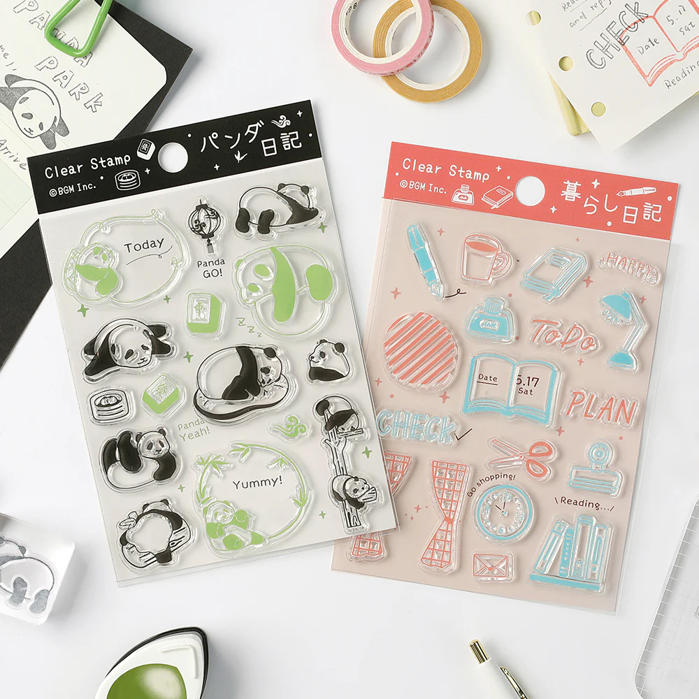 BGM Clear Stamp: Diary - Panda Diary - Image 3