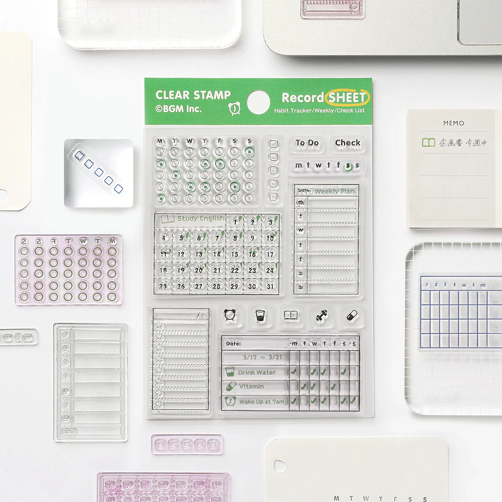 BGM Clear Stamp: Diary - Record Sheet - Image 2