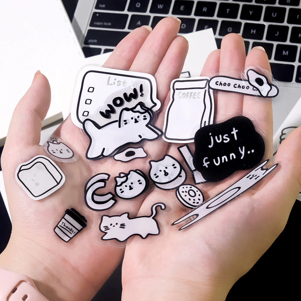 BGM Deco Sticker Mix Seal: YURUKU IKO-YO! - Cat - Image 3
