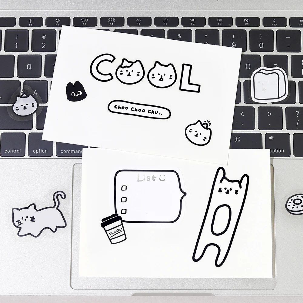 BGM Deco Sticker Mix Seal: YURUKU IKO-YO! - Cat - Image 4