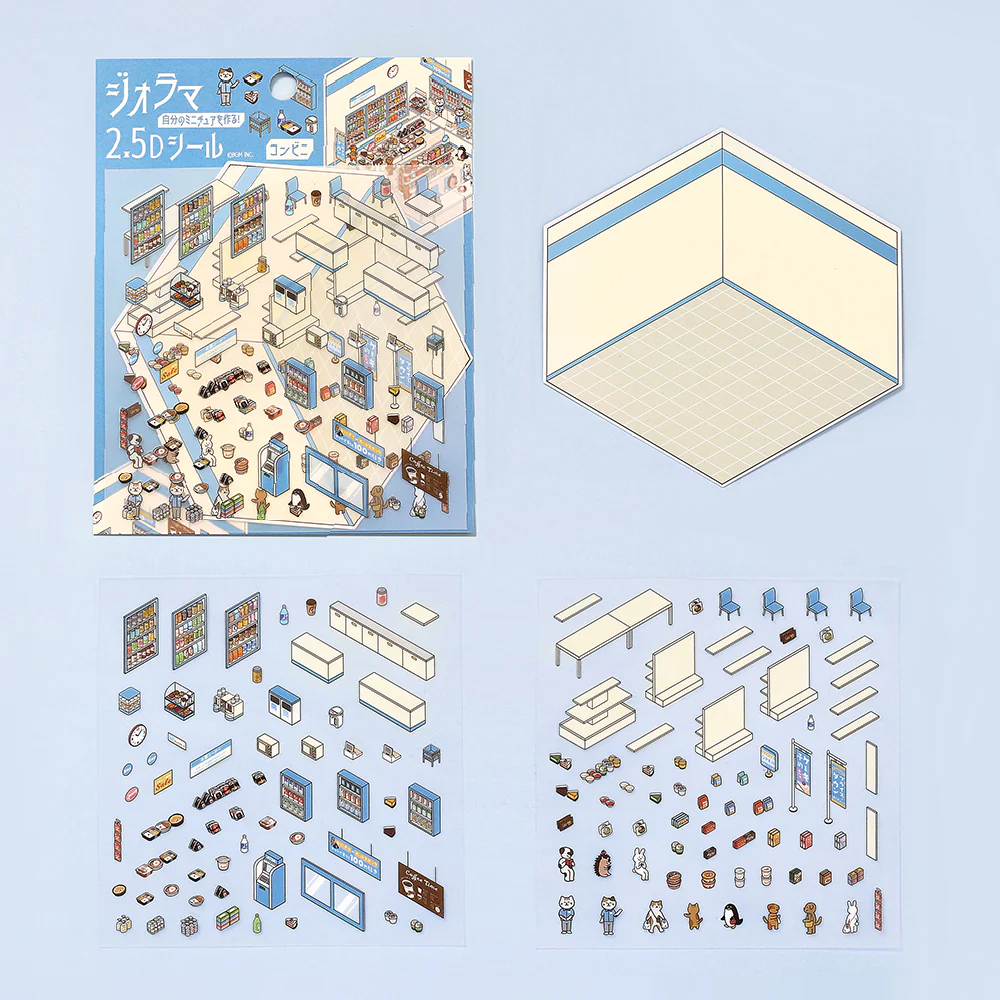 BGM Diorama 2.5D Seat Seal - Convenience Store - Image 2