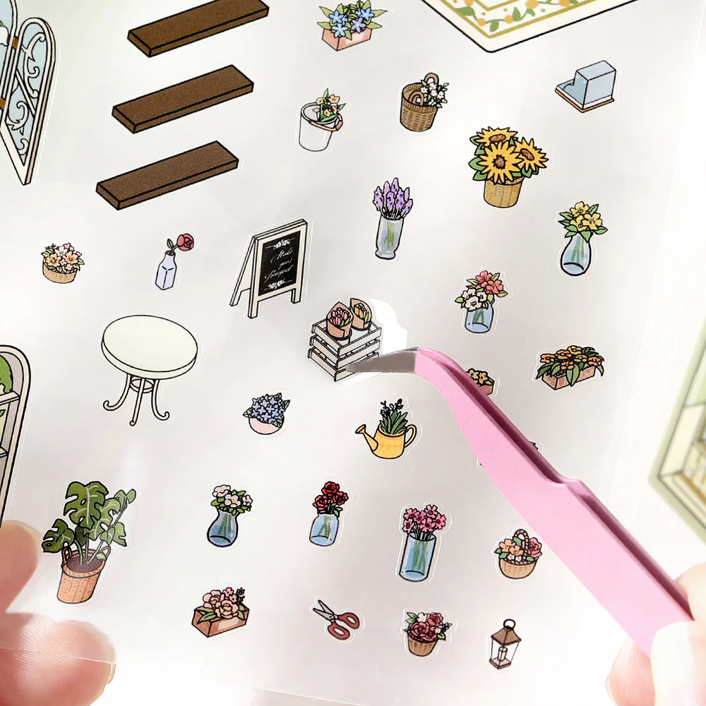 BGM Diorama 2.5D Seat Seal - Flower Shop - Image 3