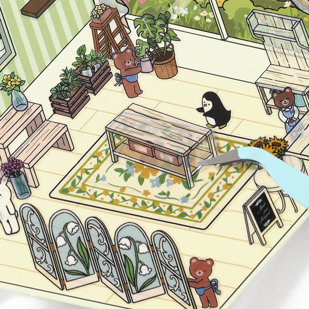BGM Diorama 2.5D Seat Seal - Flower Shop - Image 5