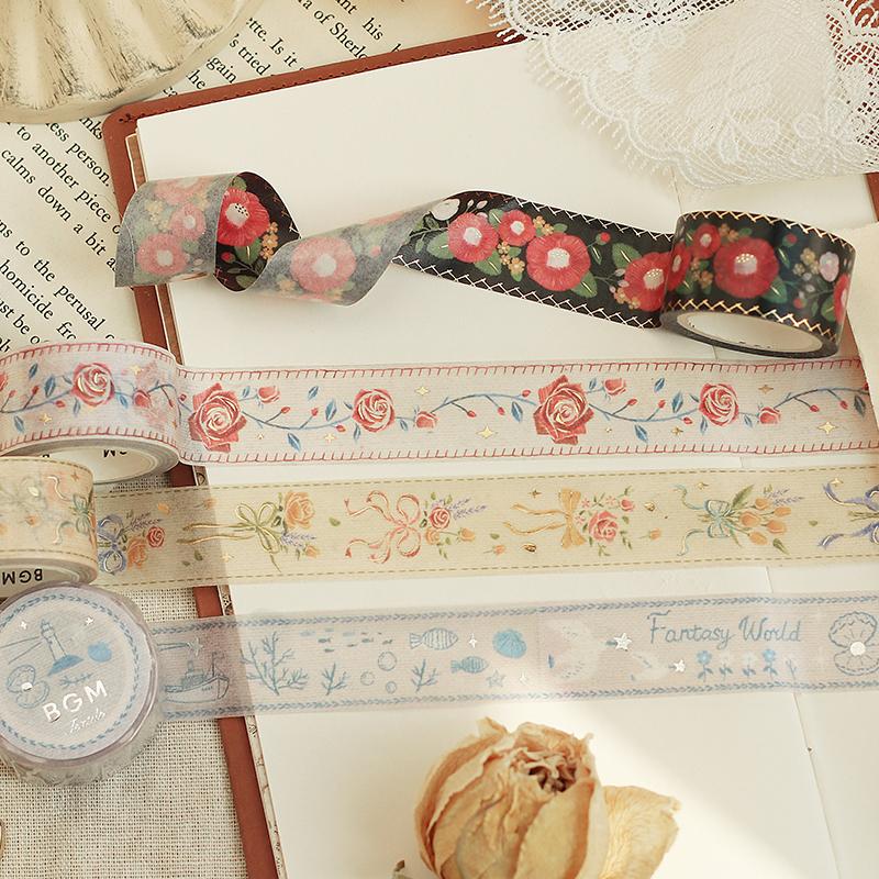 BGM Embroidered Violet Ribbon Washi Tape - Image 4