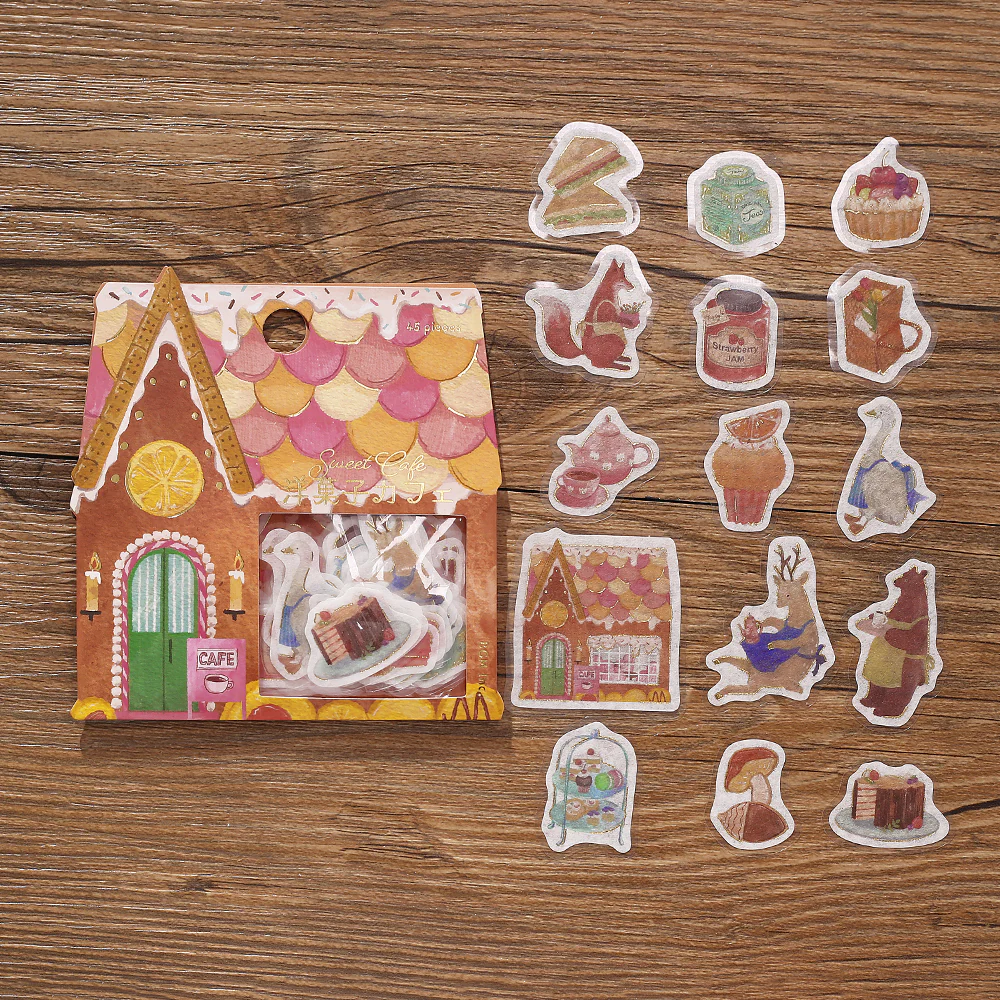 BGM Foil Stamping Flake Seal: Imaginary Shopping Arcade - Pastry Cafe - Image 2