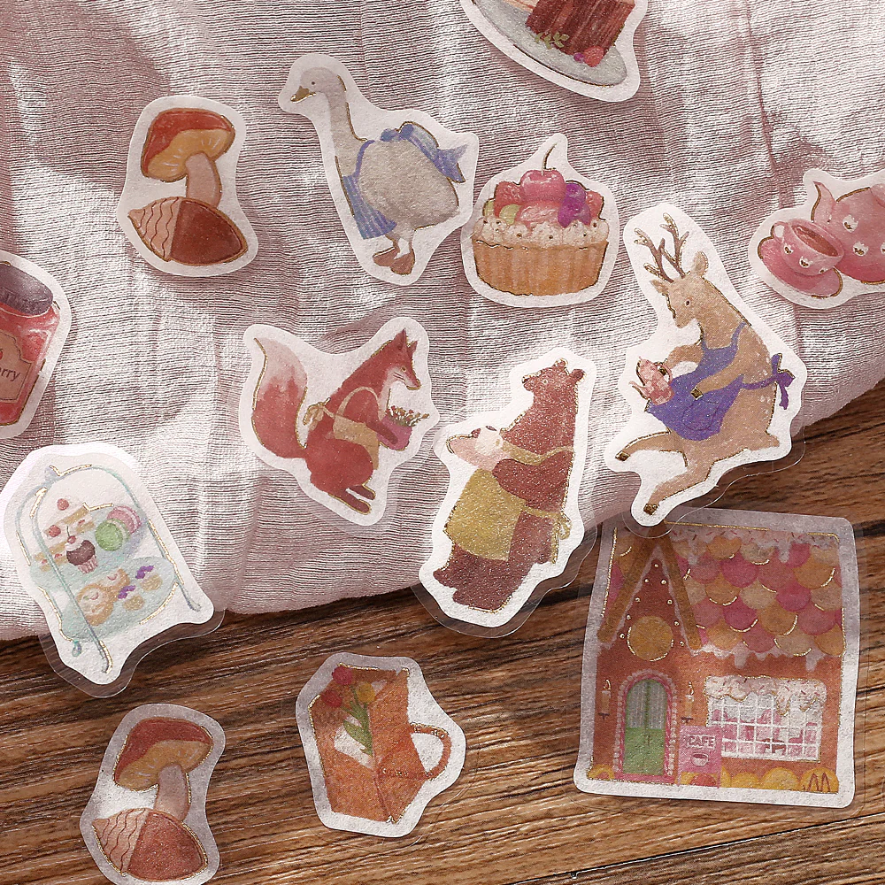 BGM Foil Stamping Flake Seal: Imaginary Shopping Arcade - Pastry Cafe - Image 3