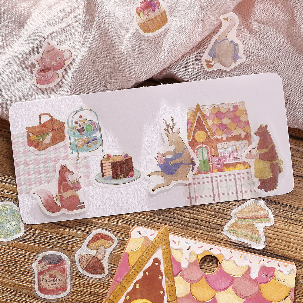 BGM Foil Stamping Flake Seal: Imaginary Shopping Arcade - Pastry Cafe - Image 4