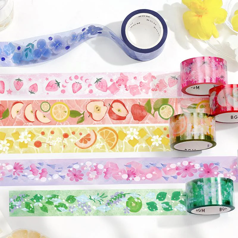 BGM Floral Cider Clear Tape - Image 5