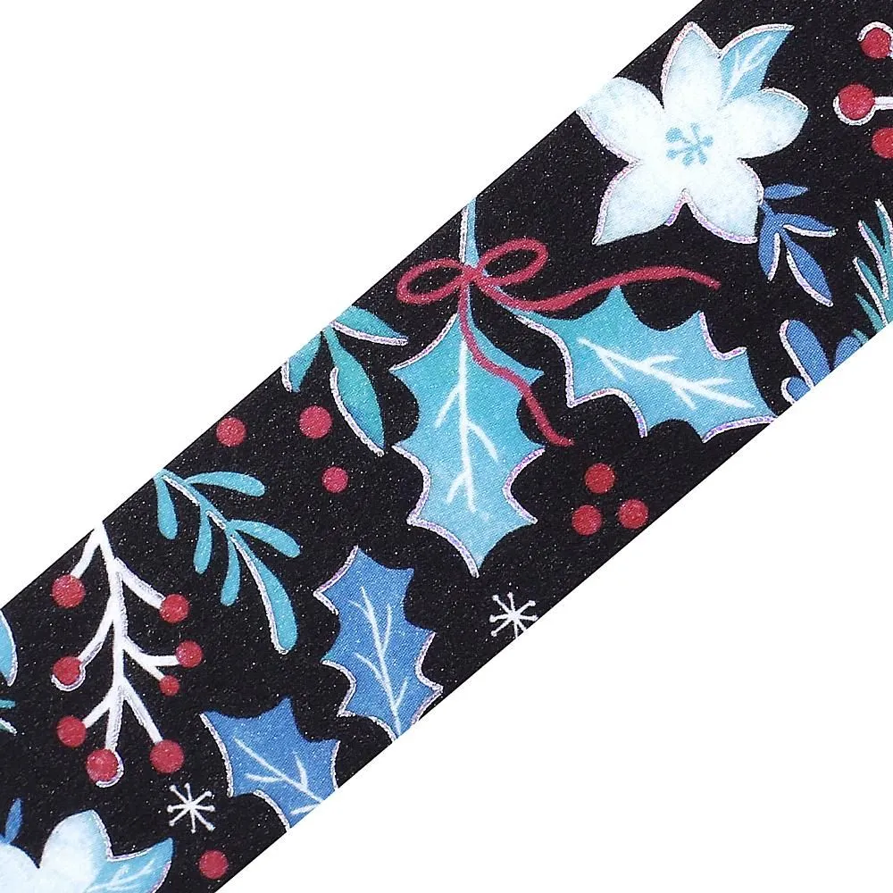 BGM Foil Stamping 2025 Christmas Limited Edition Masking Tape - Holly and Flowers - Image 2