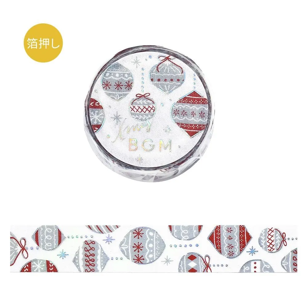 BGM Foil Stamping 2025 Christmas Limited Edition Masking Tape - Nordic Ornaments