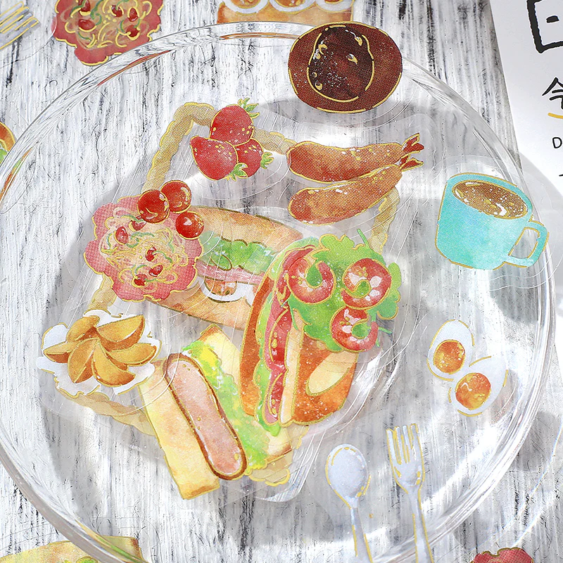 BGM Foil Stamping Clear Seal: Food Diary - Western Style Bento - Image 6
