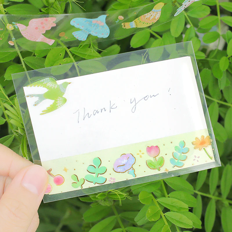 BGM Foil Stamping Clear Tape: Life - Bird Embroidery - Image 3