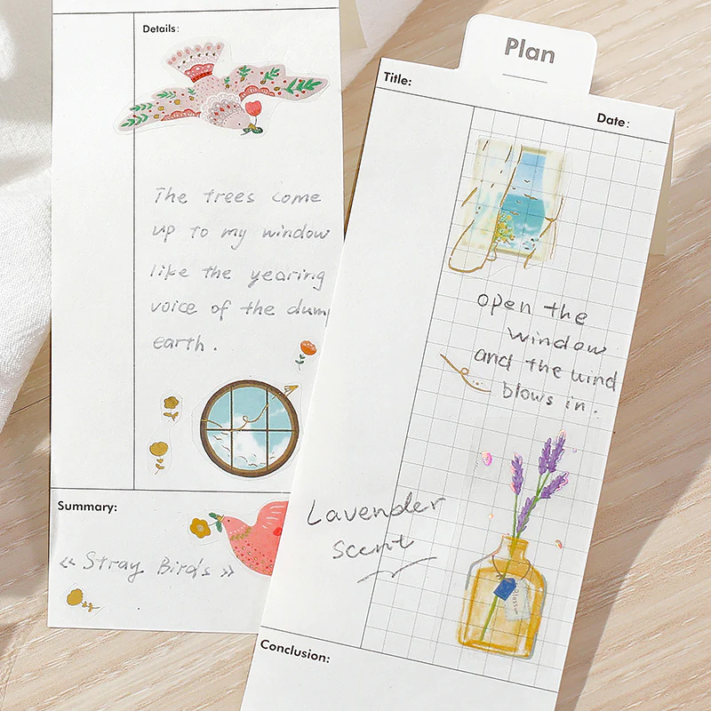 BGM Foil Stamping Clear Tape: Life - Bird Embroidery - Image 5
