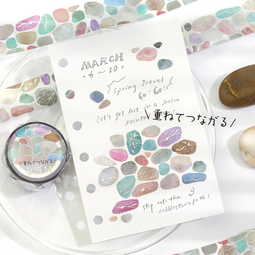 BGM Foil Stamping Clear Tape: Pebble - Image 4