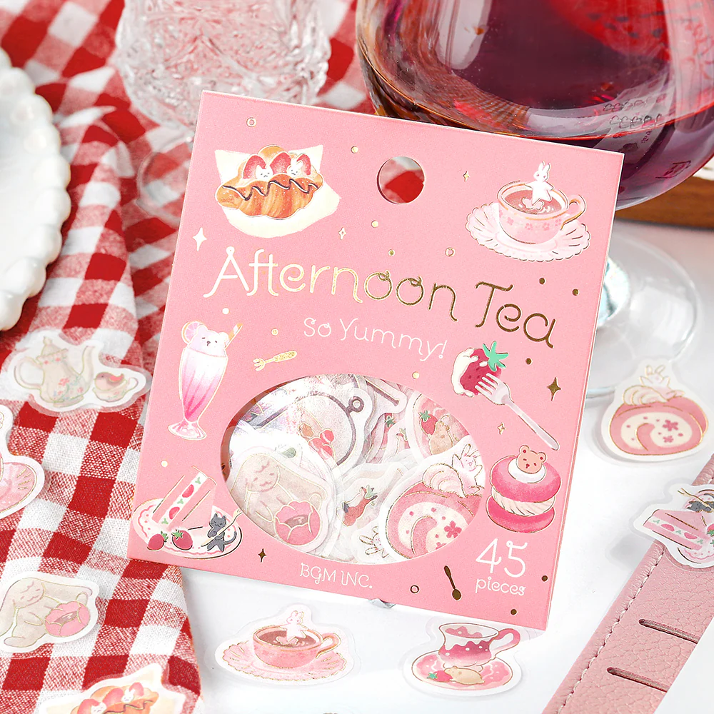 BGM Foil Stamping Flake Seal: Afternoon Tea Party - Let's Eat a Snack - Image 5