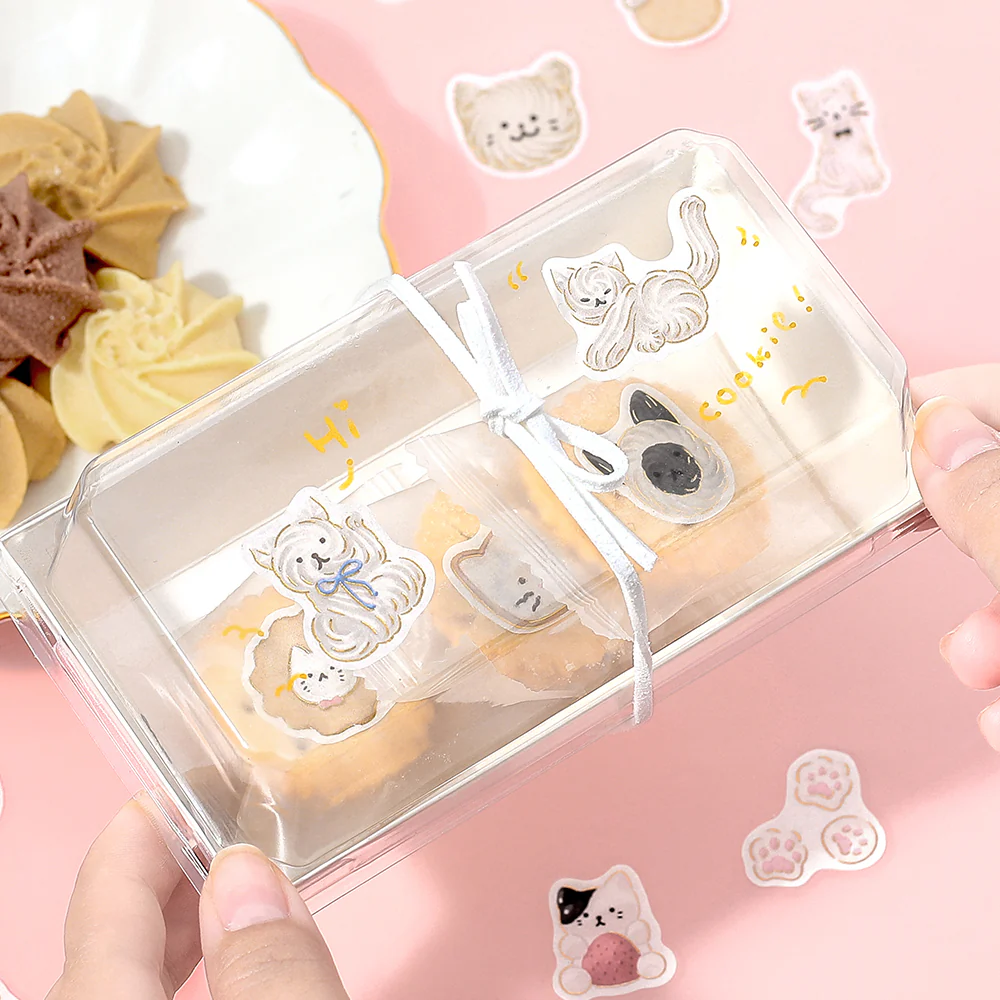BGM Foil Stamping Flake Seal: Fluffy Animals - Meringue Cat - Image 4