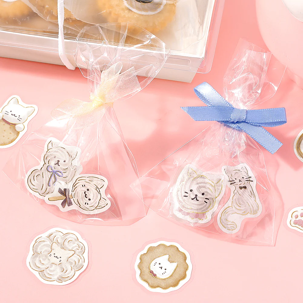 BGM Foil Stamping Flake Seal: Fluffy Animals - Meringue Cat - Image 5