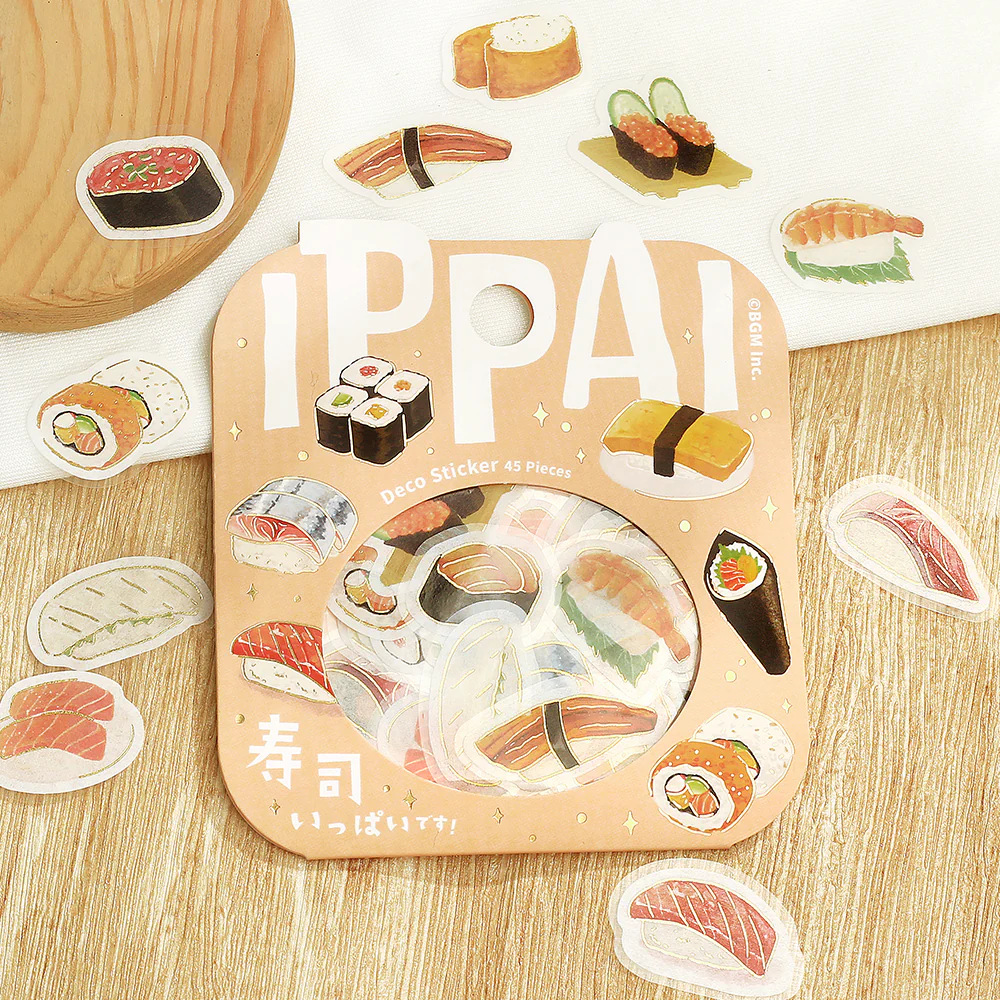 BGM Foil Stamping Flake Seal: Ippai - It's Full of Sushi - Image 5
