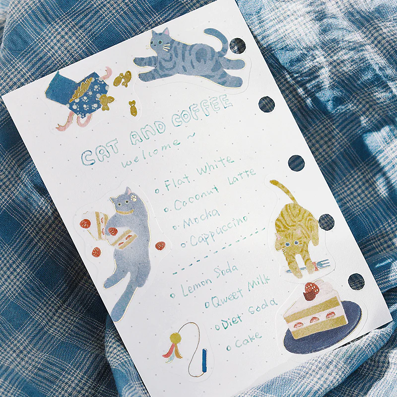BGM Foil Stamping Flake Seal: Nyan Cafe - Blueberry - Image 4