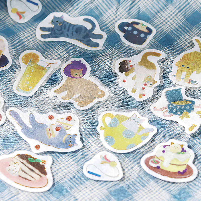 BGM Foil Stamping Flake Seal: Nyan Cafe - Blueberry - Image 6