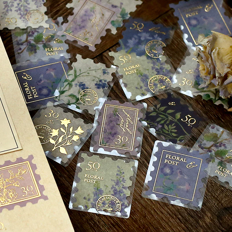 BGM Foil Stamping Flake Seal: Post Office Botanical Book - Blue - Image 3