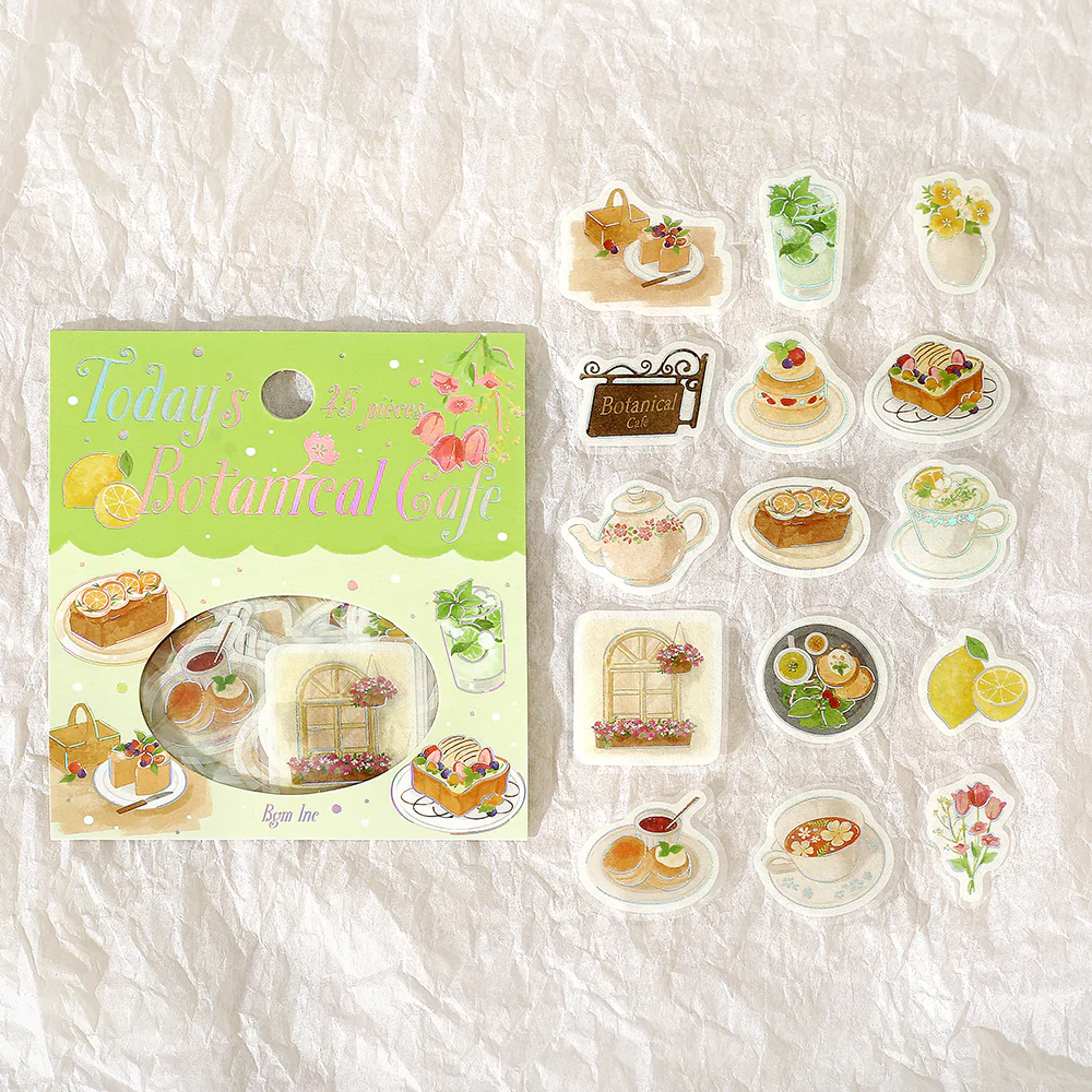 BGM Foil Stamping Flake Seal: Today's Cafe: Botanical Cafe - Image 2