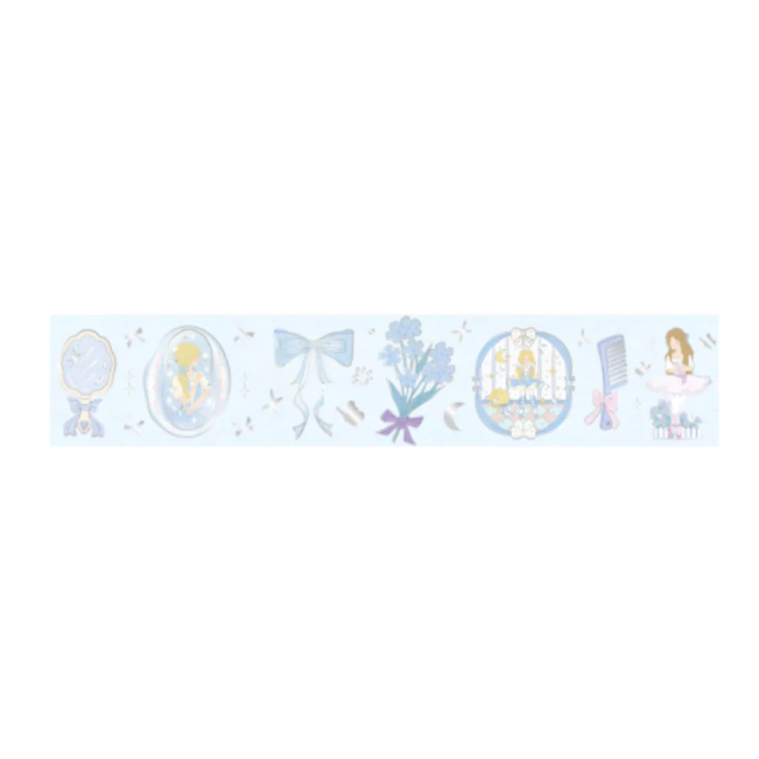 BGM Foil Stamping Masking Tape - Ballerina Blue - Image 3