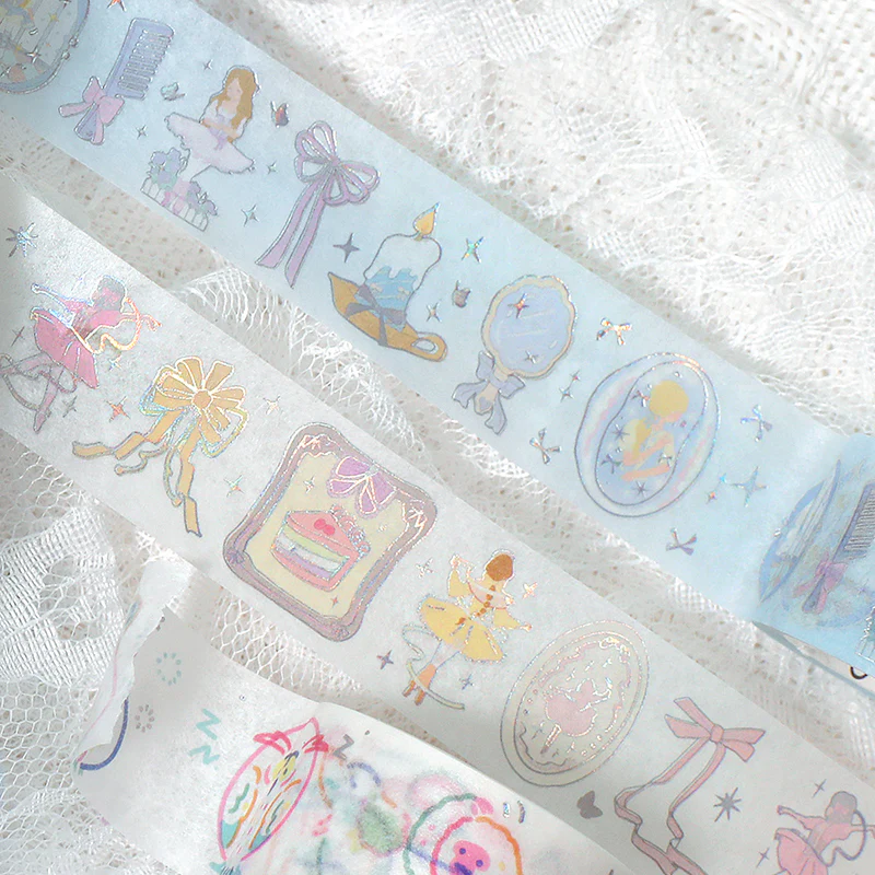 BGM Foil Stamping Masking Tape - Ballerina Blue - Image 4