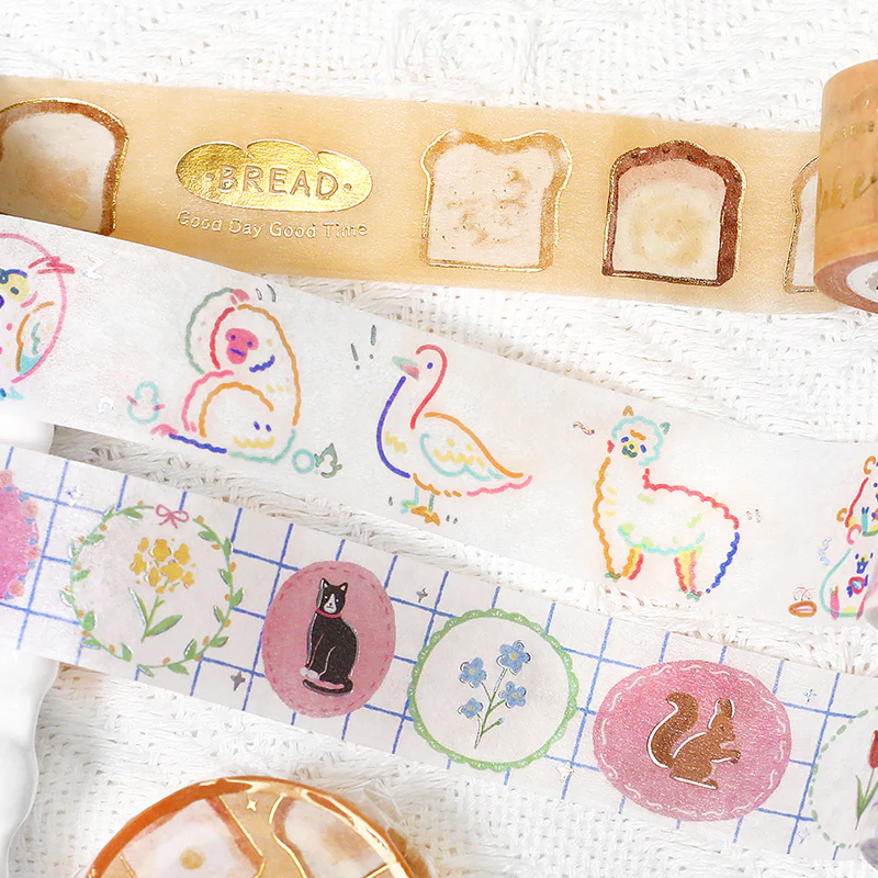 BGM Foil Stamping Masking Tape - Brooch - Image 4
