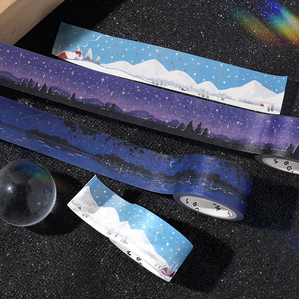 BGM Foil Stamping Masking Tape: Dreamscape - Snow Country - Image 5