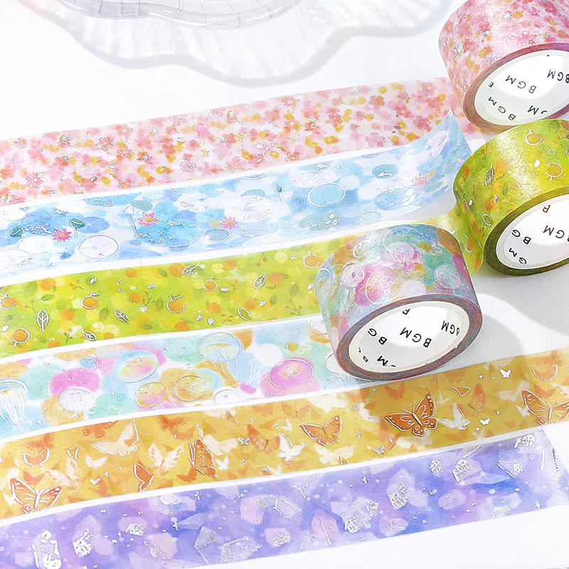 (DC) BGM Foil Stamping Masking Tape: Dreamy Scenery - Jellyfish - Image 5