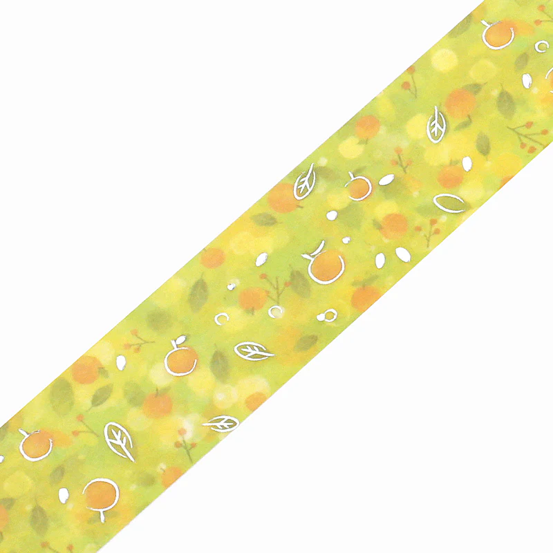 (DC) BGM Foil Stamping Masking Tape: Dreamy Scenery - Mandarin Orange - Image 2