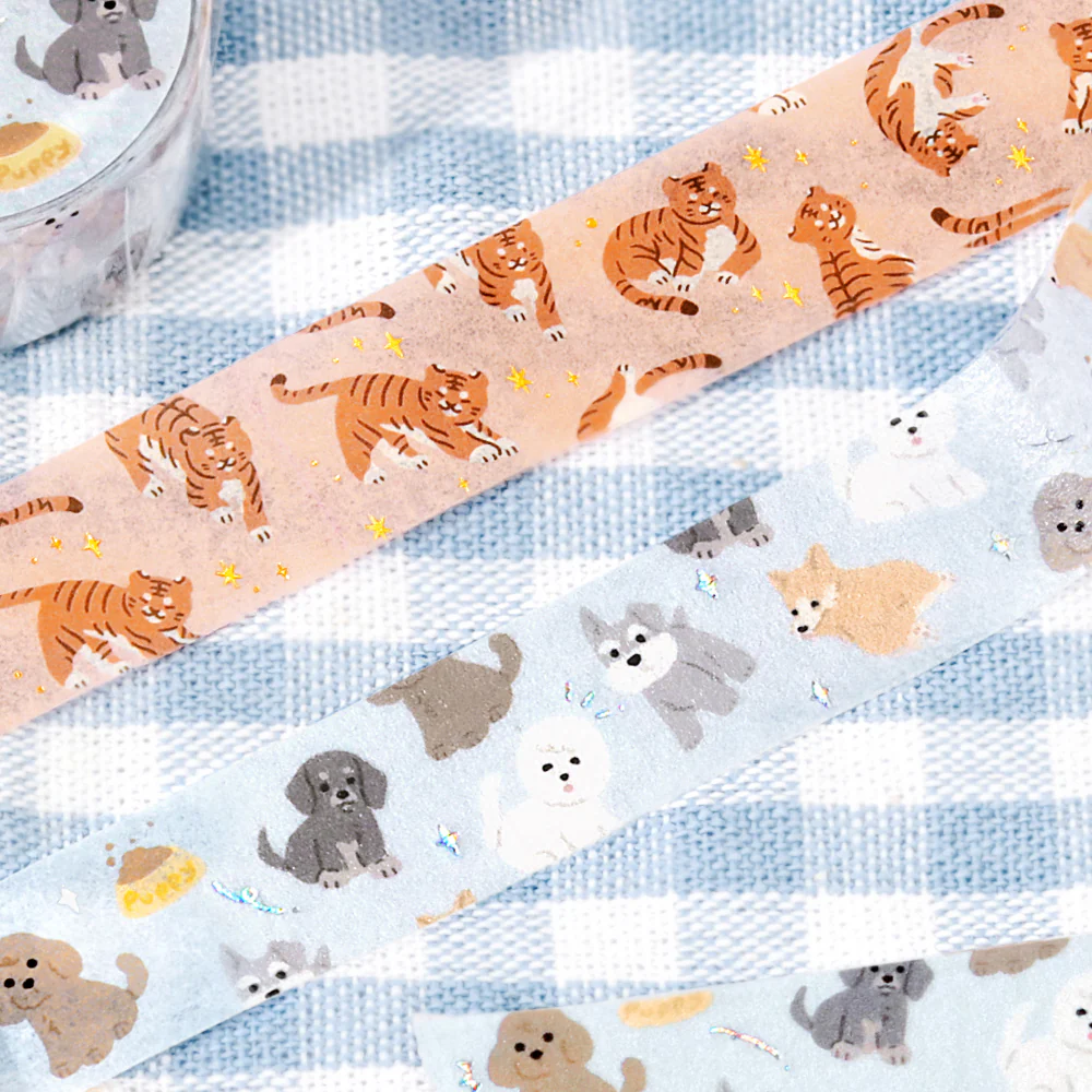 BGM Foil Stamping Masking Tape - I love Tiger - Image 3