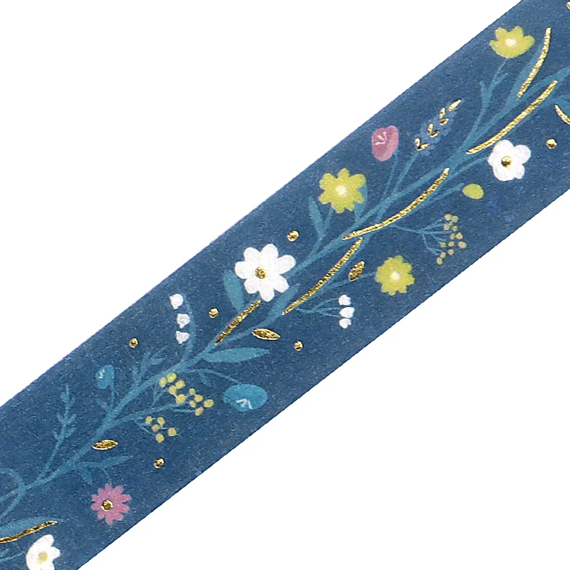 BGM Foil Stamping Masking Tape: Kusabana Techo - Hana no Hana (Flowering Plants) - Image 2