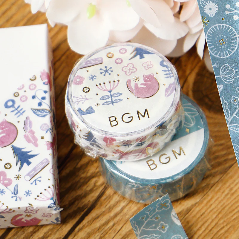 BGM Foil Stamping Masking Tape: Kusabana Techo - Song of the Forest - Image 5
