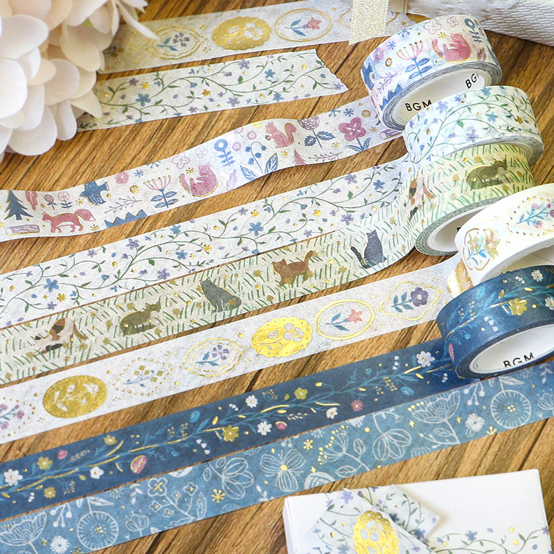 BGM Foil Stamping Masking Tape: Kusabana Techo - Song of the Forest - Image 6