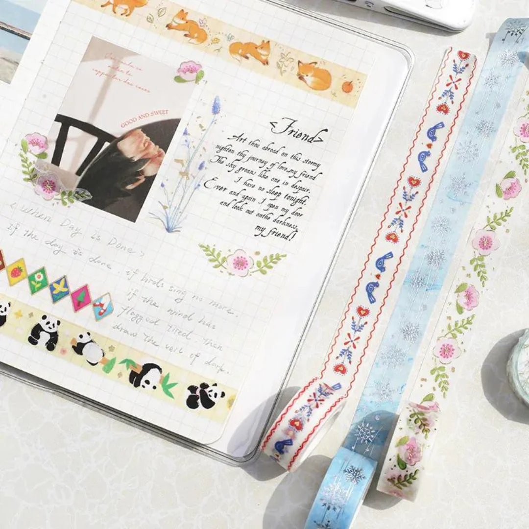 BGM Foil Stamping Masking Tape: Life - Cute Flower - Image 4