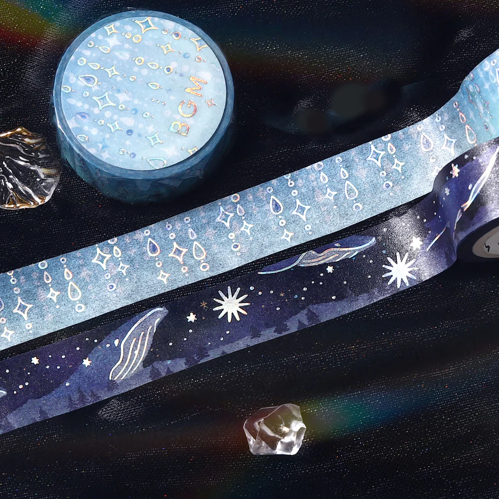 BGM Foil Stamping Masking Tape: Life - Drops of Light - Image 2
