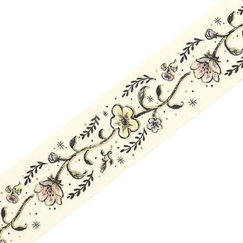 BGM Foil Stamping Masking Tape: Life - Flower Sketch - Image 2