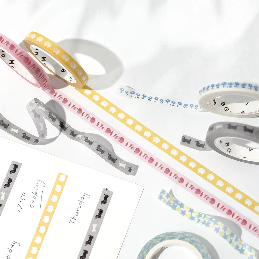 BGM Foil Stamping Masking Tape: Life - Peeled Apples - Image 3