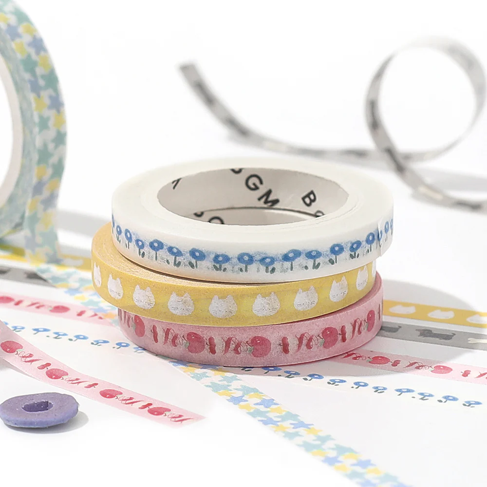 BGM Foil Stamping Masking Tape: Life - Peeled Apples - Image 5