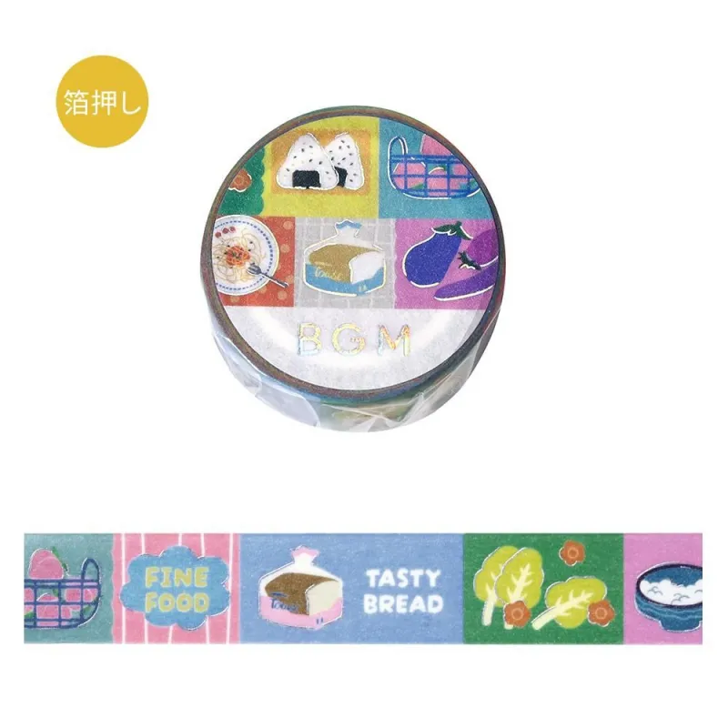 BGM Foil Stamping Masking Tape: Life - Pop Food