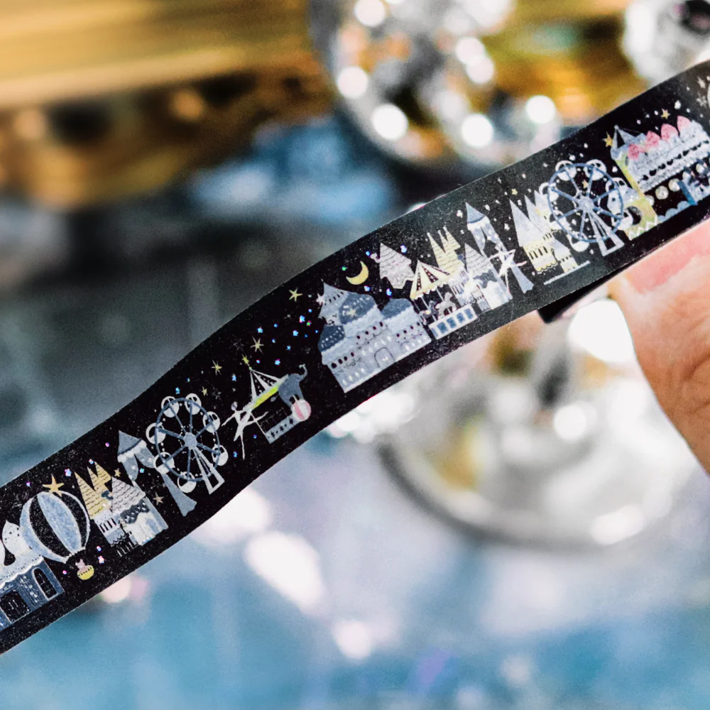 BGM Foil Stamping Masking Tape - Midnight Amusement Park - Image 5