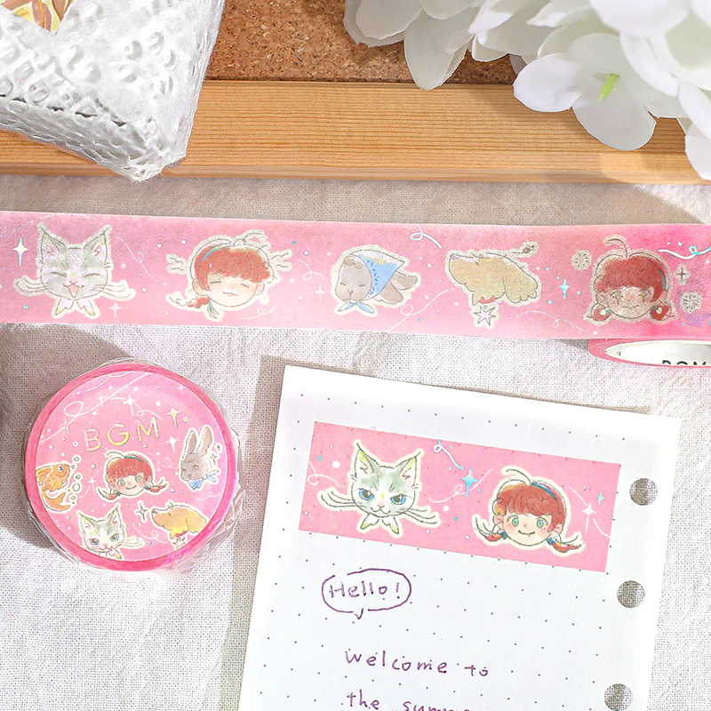 BGM Foil Stamping Masking Tape: Mysterious Journey - Friends - Image 4