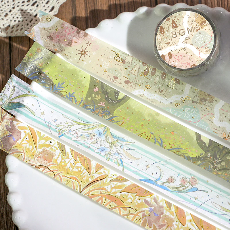BGM Foil Stamping Masking Tape: Mysterious Journey - Hide and Seek - Image 5